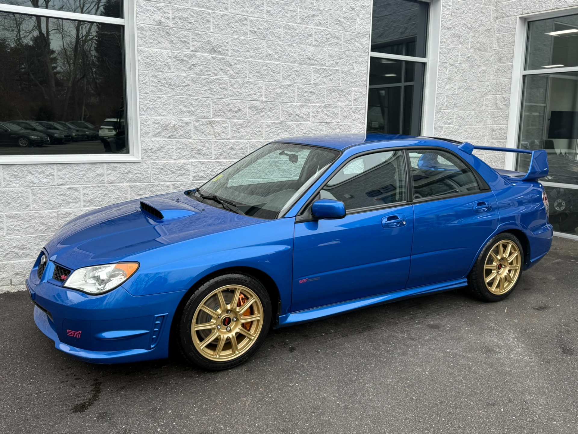 WR Blue Pearl 2007 Subaru Impreza WRX STI Sedan All-Wheel Drive 6-Speed Manual
